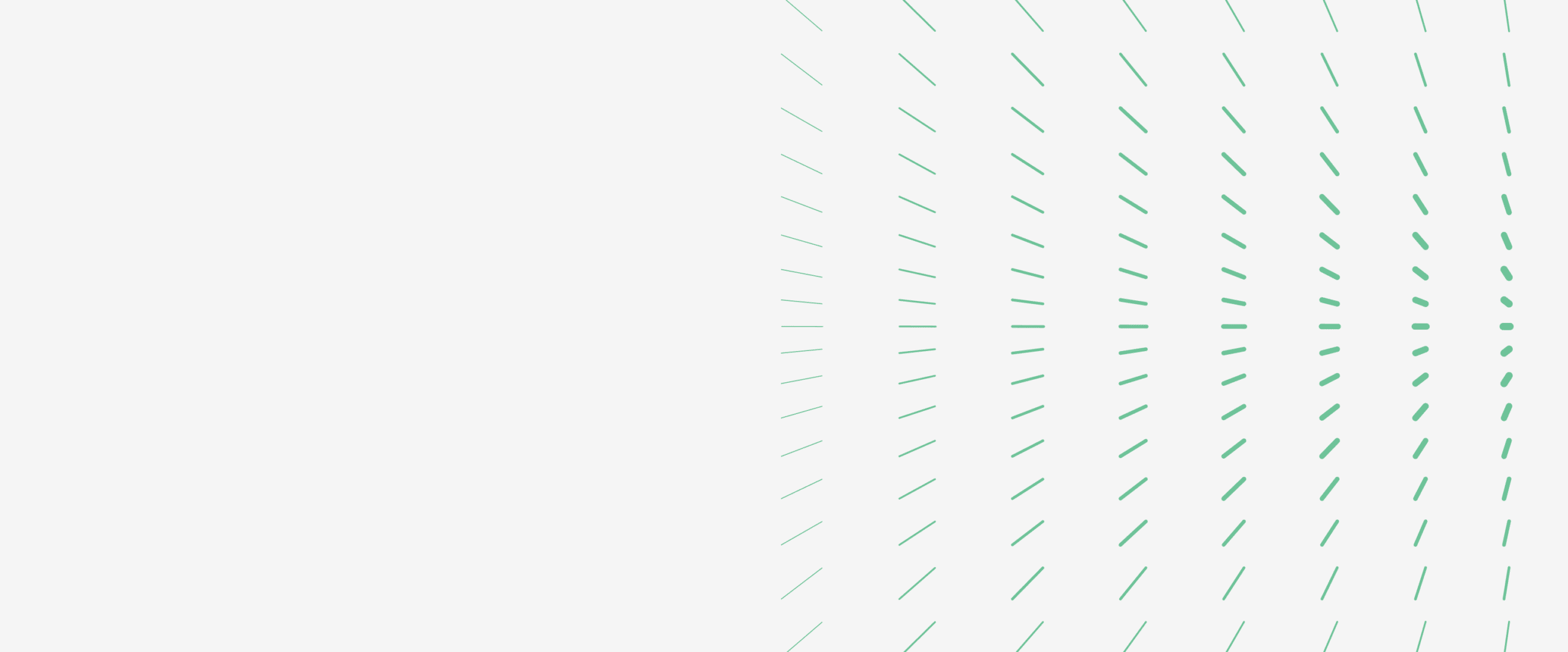 A photo of green lines on a white background forming a circular shape